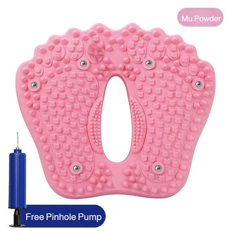 Magnetic Acupressure Foot Stepper: Inflatable Yoga Massage Mat for Pain Relief